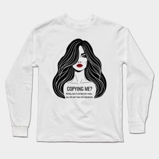 Copying Me? Recipe Ingredients Unique Tee Long Sleeve T-Shirt